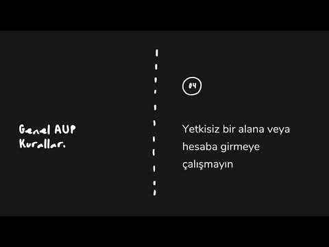 Kabul edilebilir kullanım politikası AUP- Ezgi BOZOK