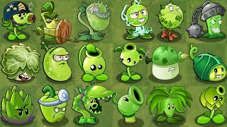 All Green Plants Power-Up! in Plants vs Zombies 2