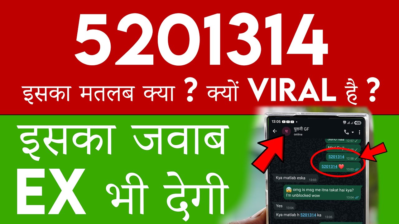 What Is a Meaning of 5201314❓5201314 Ka Matalab? What Is 5201314