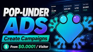 Create Pop-Under Advertising Campaigns with FroggyAds DSP | Buy Worldwide Traffic from $0.0001