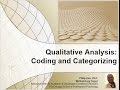 Qualitative Analysis: Coding and Categorizing Data by ...