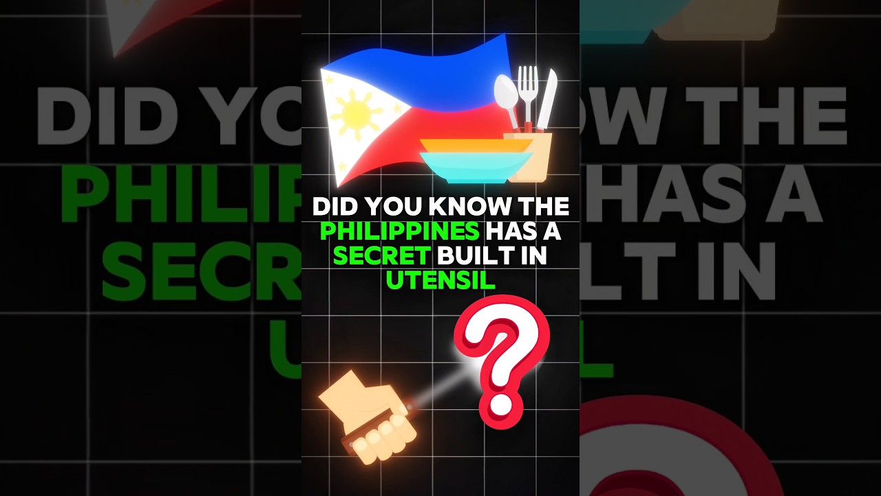 ⁣The Philippines has a Secret Built-in Utensil?!