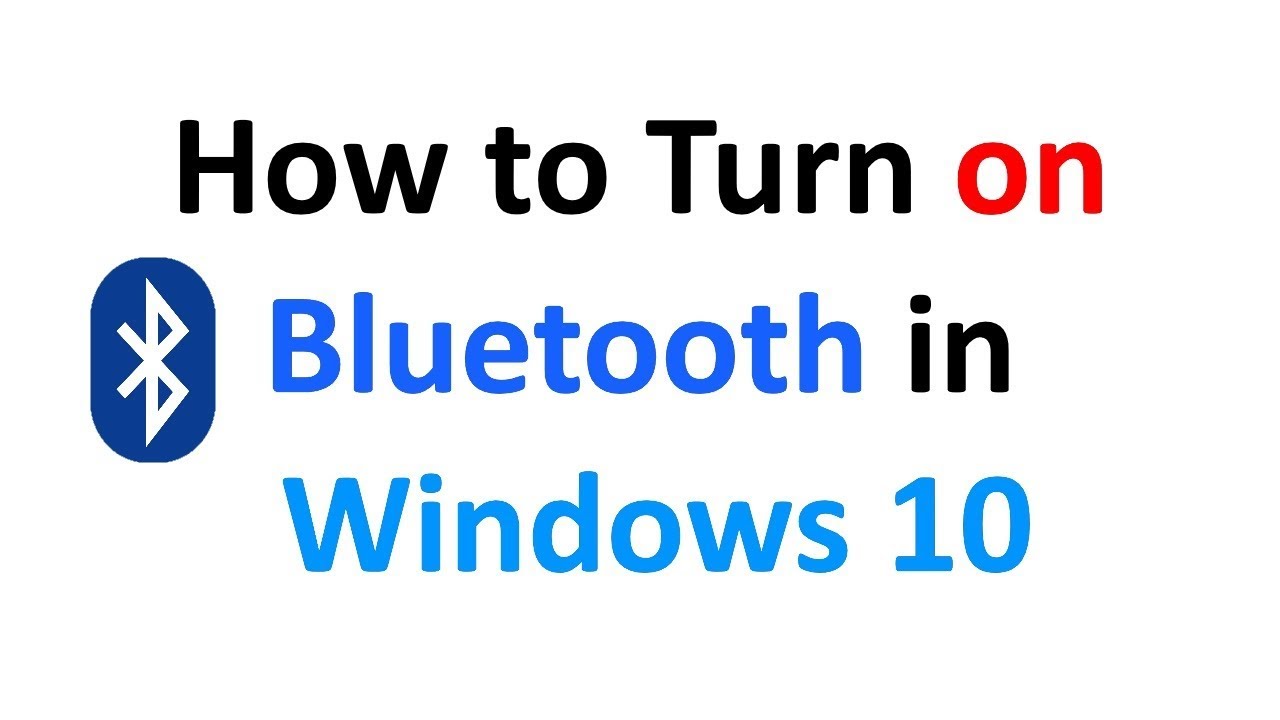 turn on bluetooth windows 10 toggle missing