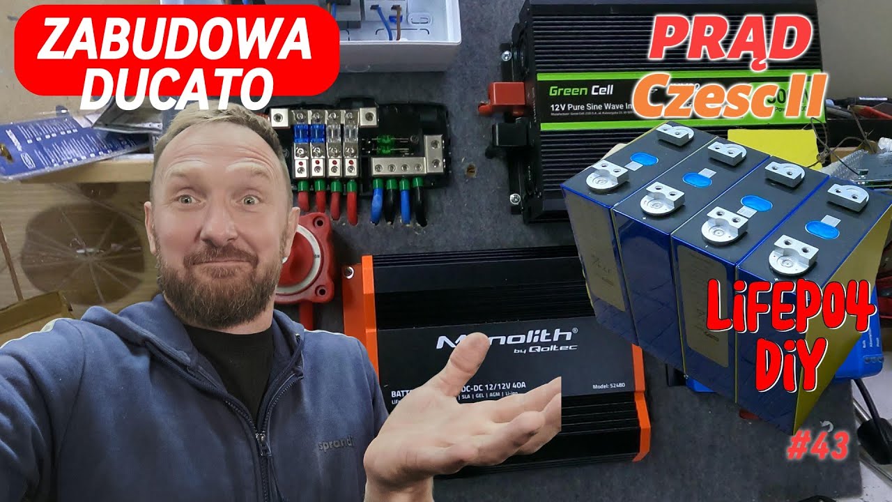 Elektryka w kamperze cześć 2 Składam baterie i dużo gadam o prądzie ;) - Ducato Kampervan