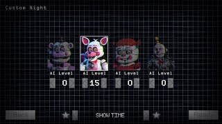 One Night At Funtime Factory Remastered: Showtime Custom Night Complete