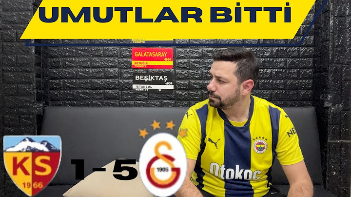 FANATİK FENERBAHÇELİ KAYSERİSPOR GALATASARAY MAÇI İZLERSE TEPKİ..UMUTLAR BİTTİ