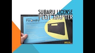 My Subaru Forester XT 2018 License Plate Adapter