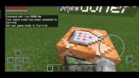 How to get unlimited xp with command block in Minecraft pe