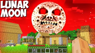 This Scary LUNAR MOON Attack my Village !!! Minecraft Horror Moon Battle !!!