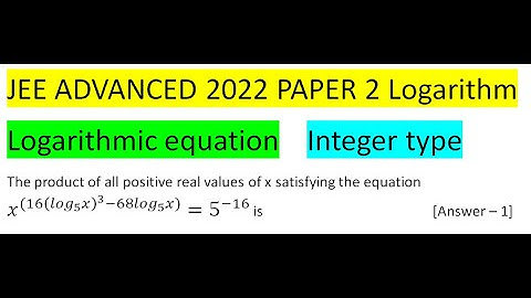 The product of all positive real values of x satisfying the equation           x^((16(〖log〗_5 x)^3-6