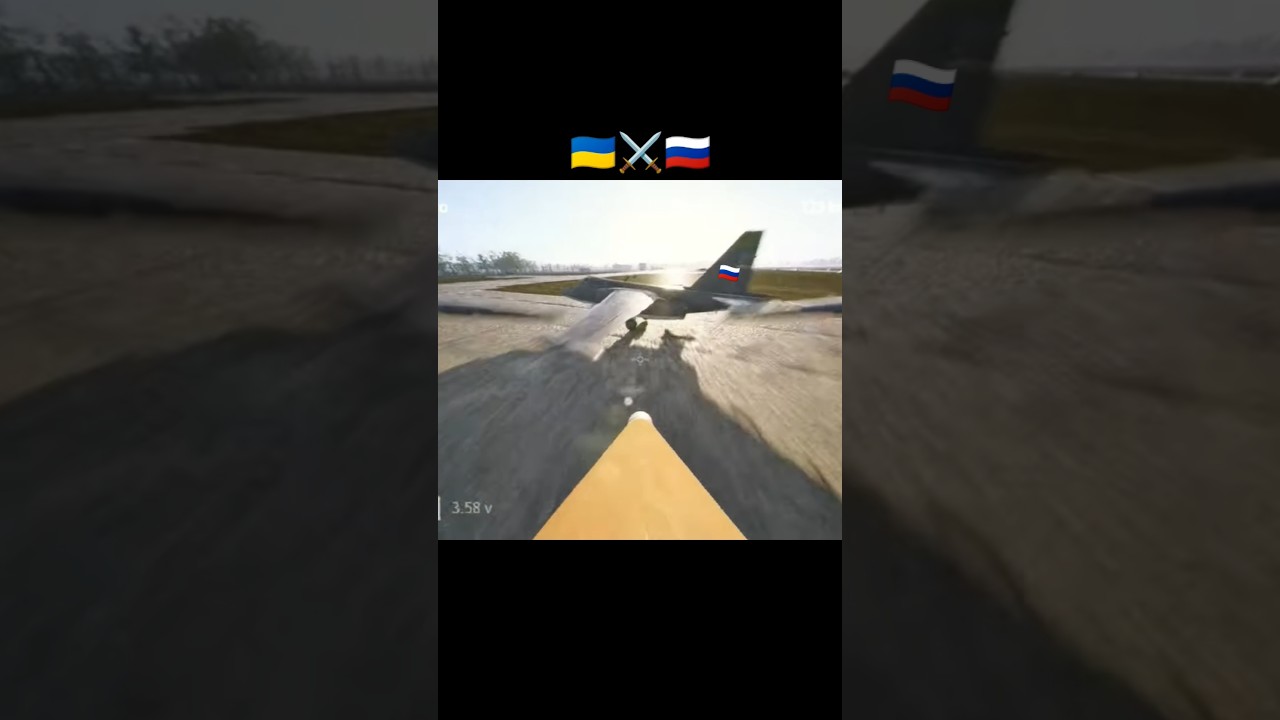 FPV Kamikaze Drone (game) hits Russian Fighter Jet 