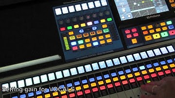 Setting vocal gain on a Presonus StudioLive Series 3 console