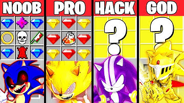 Minecraft Battle: SONIC THE HEDGEHOG MOVIE CRAFTING CHALLENGE NOOB vs PRO vs HACKER vs GOD Animation