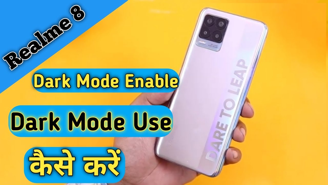 How To Enable Dark Mode in Realme 8, How To Use Dark Mode in Realme 8