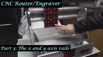 #MT47 Part 3 - Olivier CNC Router/Engraver. The X and Y Axis Rails. In 4K/UHD by Andrew Whale.
