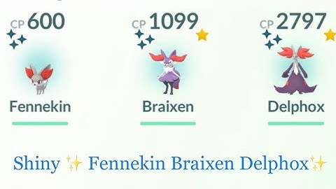 Shiny ✨Fennekin Braixen Delphox✨