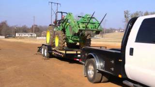 Loading a Tractor on a Big Tex 14ET