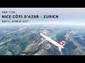 Trying out the Fenix Airbus A321 from Nice Côte d'Azur to Zurich on VATSIM