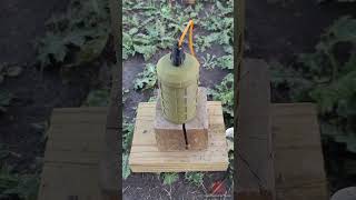 3D Printed Grenade Test  #explosivescience #grenade