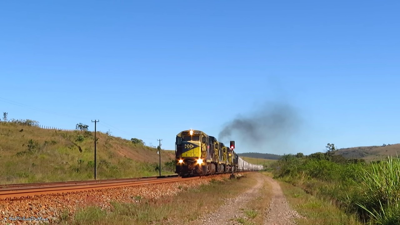 O Espetáculo dos Trens no Pátio de Córrego da Serra - Ferrovia do Aço