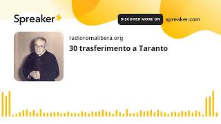 30 Trasferimento A Taranto