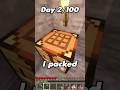 100 days - as a Noob in Hardcore Minecraft - Day 2/100 #minecraft #100days