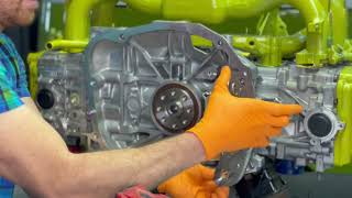 Subaru Engine to VW Transaxle Kennedy (KEP) Adapter Plate Installation Tutorial Howto for Subaru Co