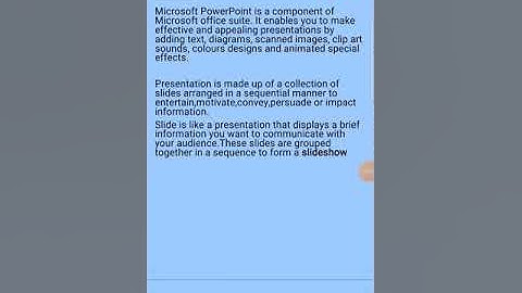 Class6th, Chapter-3 ( Microsoft PowerPoint 2010) Explanation of Chapter