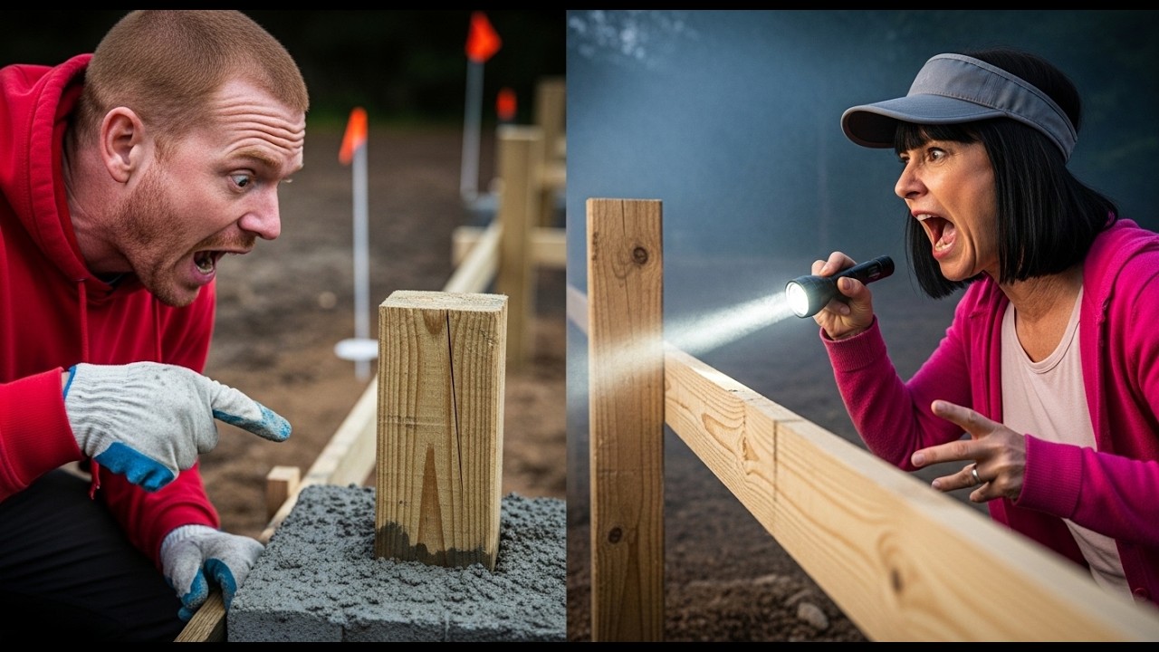 The Survey Stakes Keep Moving And She Shines A Flashlight Like She Owns The Property Line