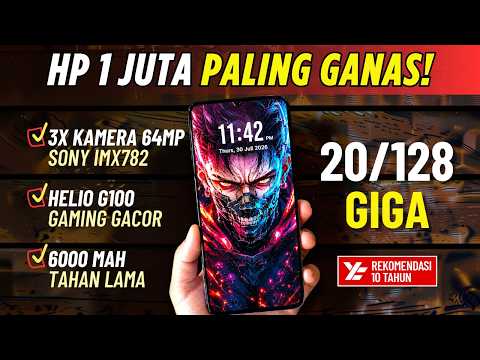 5 Rekomendasi HP 1 JUTAAN TERBAIK [1,5 - 1,9 JUTA] Juli 2026