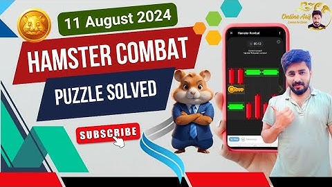 11th August Mini Game Puzzle Hamster Kombat |  How to Solve Mini Game Puzzle Today