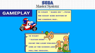 Hang-On / Safari Hunt (Sega Master System) - Gameplay Clip [HD] | RetroGameUp