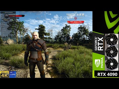 The Witcher 3 Next Gen Ultra+ Ray Tracing 4K DLSS3 | RTX 4090 | i9 13900K 6GHz