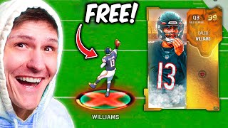 I Got My FREE 99 Overall Caleb Williams Pack!