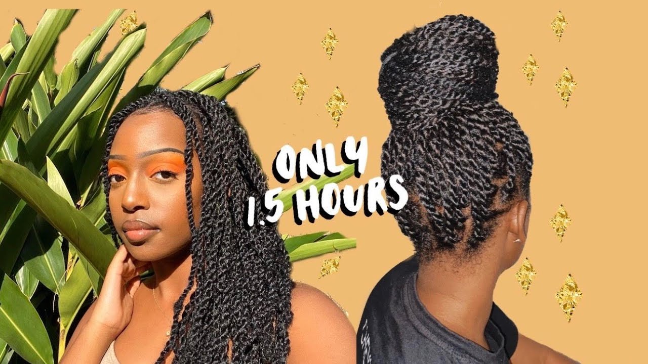 BOHEMIAN MARLEY TWISTS Protective Style On NATURAL HAIR | BEGINNER ...