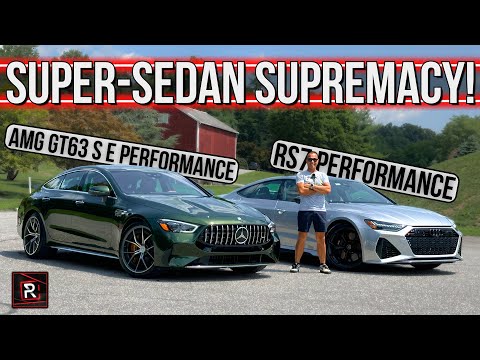 Fastest Sedan Faceoff! 2024 Mercedes-AMG GT 63 S E vs. Audi RS7 Performance