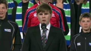 Will Martin sings La Marseillaise at RWC 2011