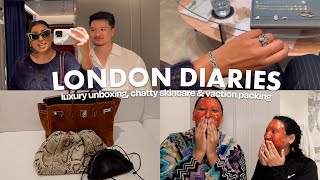 Harrods shopping & luxury haul + pack with me for vacation + skincare with my sister | LONDON VLOG