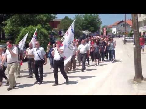 Prosvjeta prosvjed - Široki Brijeg 14 06 2013