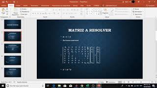Algoritmo de Thomas en excel