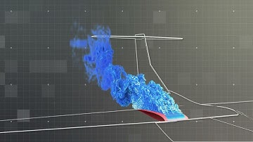 Simulation of an Active Flow Control System in an Airplane Wing - Visualisation