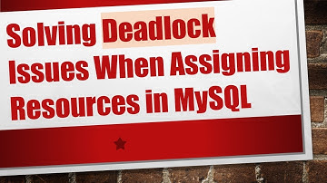 Solving Deadlock Issues When Assigning Resources in MySQL