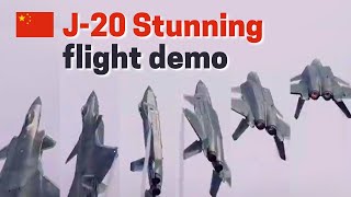 J-20 Stunning Flight Demo! Analyzing maneuverability of the latest Chinese Stealth fighter jet screenshot 1