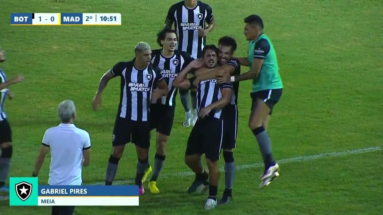 GOOOOL DO BOTAFOGO! GABRIEL PIRES ABRE O PLACAR PARA O GLORIOSO EM CIMA DO MADUREIRA | CARIOCÃO 2023