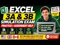 Excel 3A and 3B Simulation Exam | excel 3A and 3B Simulation Exam | 3A and 3B Simulation Exam