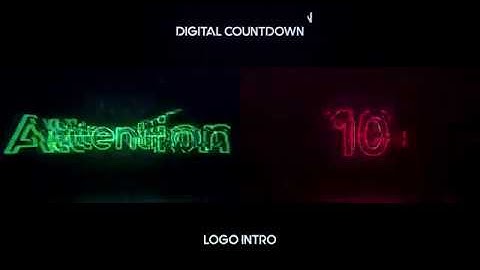 Digital Countdown Logo Intro-After Effects Template Videohive