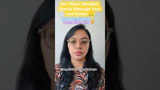 Dev Uthani Ekadashi Special Lord Vishnu Message Today ✨ #tarot #timelessreading #lordvishnu #shorts