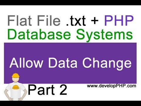 2. Flat File .txt + PHP Database Tutorial - Allow user or client to change data - CMS