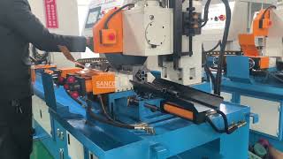 Fully auto tube cutting machine with disc, saw machine, for office chair furniture pipe tube
