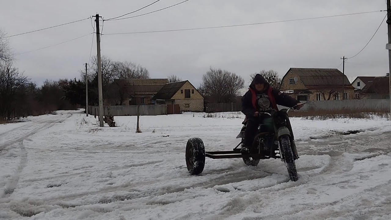 Днепр с двигателем мотоблока,обзор и первые покатушки.